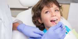 Child in dental chair