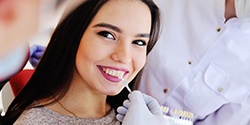 Woman getting veneers